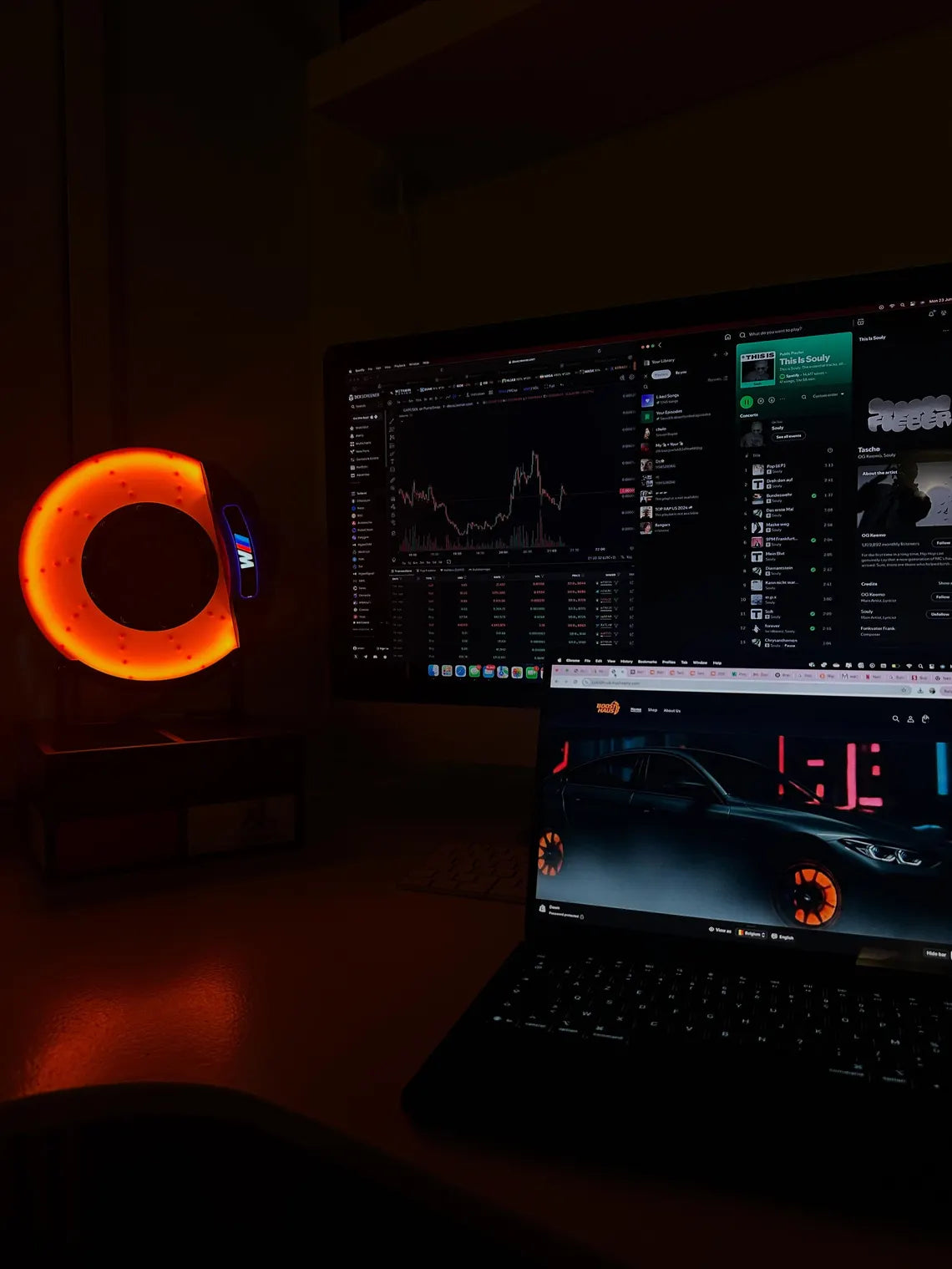 BrakesFire Serisi – Işıklı Fren Diski LED Masa Lambası