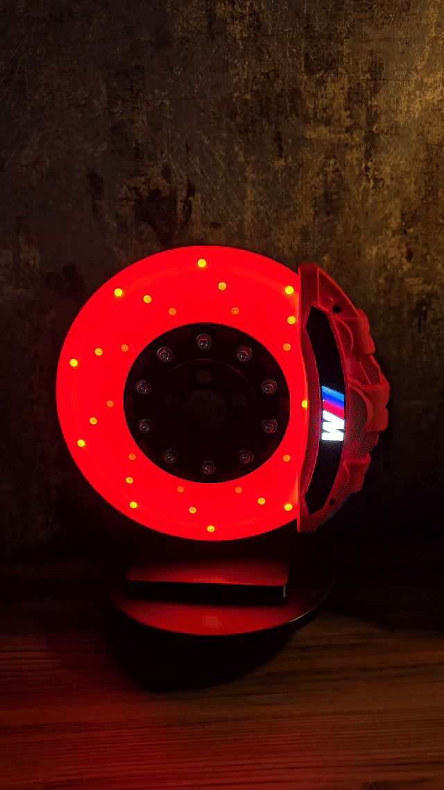 BrakesFire Serisi – Işıklı Fren Diski LED Masa Lambası Drive To Millions